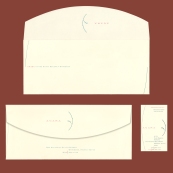 Curved Flap Envelope and Business Card